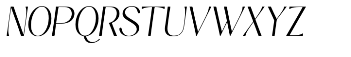 Kannesha Light Italic Font UPPERCASE