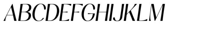 Kannesha Medium Italic Font UPPERCASE
