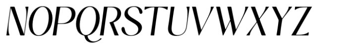 Kannesha Medium Italic Font UPPERCASE