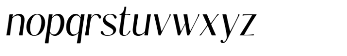 Kannesha Medium Italic Font LOWERCASE