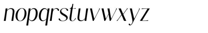 Kannesha Regular Italic Font LOWERCASE