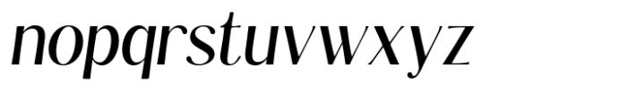Kannesha Semi Bold Italic Font LOWERCASE