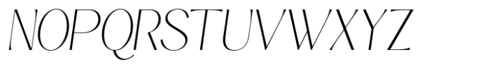 Kannesha Thin Italic Font UPPERCASE