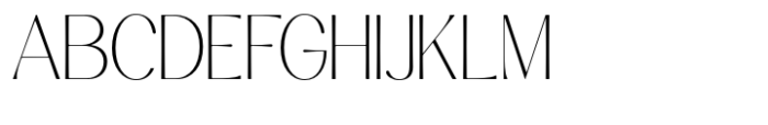 Kannesha Thin Font UPPERCASE