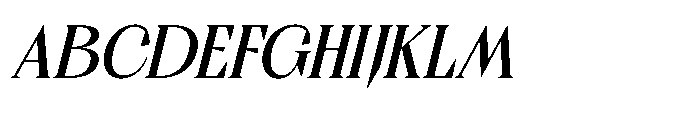 Kanoffe Dramed  Italic Italic Font UPPERCASE