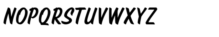 Kanoz Brush Font UPPERCASE