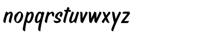Kanoz Brush Font LOWERCASE