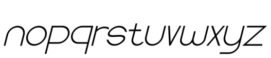 Kantome Italic Font LOWERCASE
