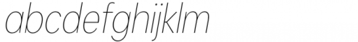 Kanyon Condensed Hairline Italic Font LOWERCASE