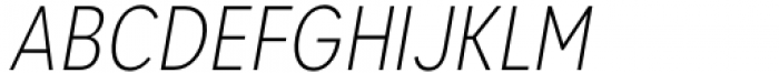 Kanyon Condensed Light Italic Font UPPERCASE