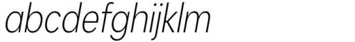 Kanyon Condensed Light Italic Font LOWERCASE