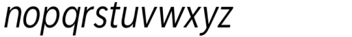 Kanyon Condensed Regular Italic Font LOWERCASE