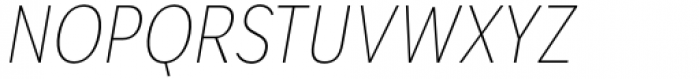 Kanyon Condensed Thin Italic Font UPPERCASE