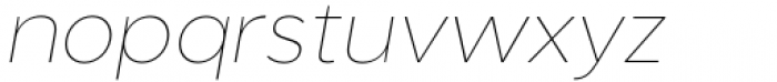 Kanyon Hairline Italic Font LOWERCASE