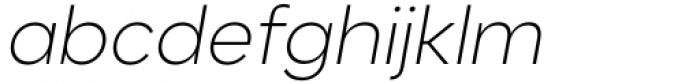 Kanyon Light Italic Font LOWERCASE
