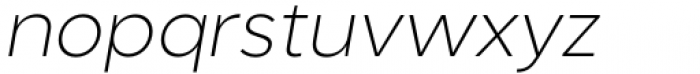 Kanyon Light Italic Font LOWERCASE