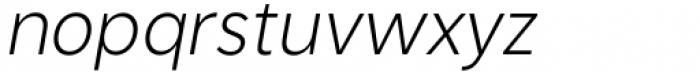Kanyon Narrow Book Italic Font LOWERCASE