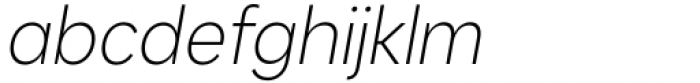 Kanyon Narrow Light Italic Font LOWERCASE