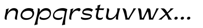 Kanzaki Thin Italic Font LOWERCASE