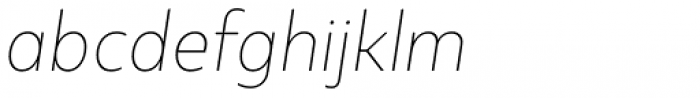 Kappa Display Thin Italic Font LOWERCASE