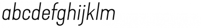 Kapra Neue Pro Extra Light Italic Expanded Font LOWERCASE