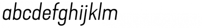 Kapra Neue Pro Light Italic Expanded Rounded Font LOWERCASE