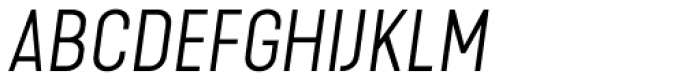 Kapra Neue Pro Light Italic Expanded Font UPPERCASE