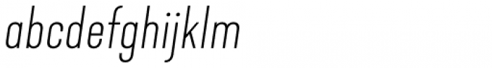 Kapra Neue Pro Thin Italic Font LOWERCASE