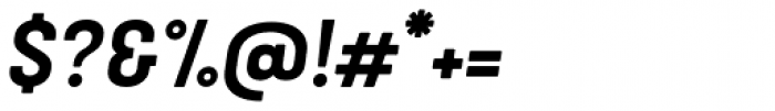 Kapra Neue Semi Bold Expanded Italic Font OTHER CHARS