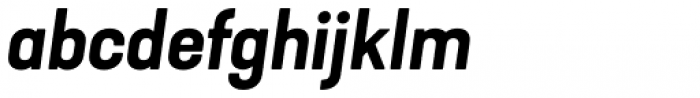 Kapra Neue Semi Bold Expanded Italic Font LOWERCASE