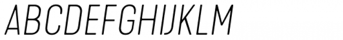 Kapra Neue Thin Expanded Italic Font UPPERCASE