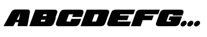 Kaput Caps Black Italic Font UPPERCASE