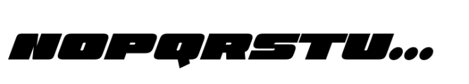 Kaput Caps Black Italic Font LOWERCASE