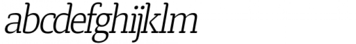 Karara Light Italic Font LOWERCASE