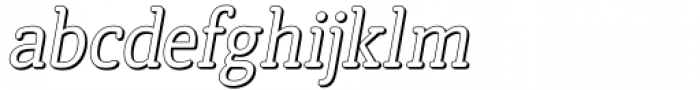 Karara Shadow Italic Font LOWERCASE