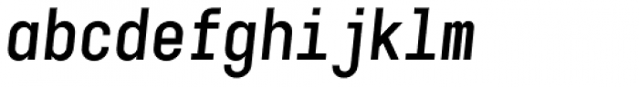 Karben 105 Mono Bold Oblique Font LOWERCASE
