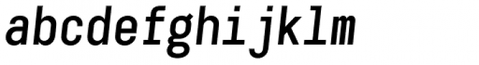 Karben 205 Mono Bold Oblique Font LOWERCASE