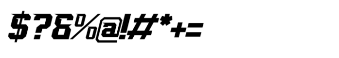 Karbu Speed Italic Font OTHER CHARS