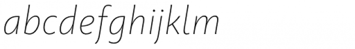 Kardinal Extra LIght Italic Font LOWERCASE