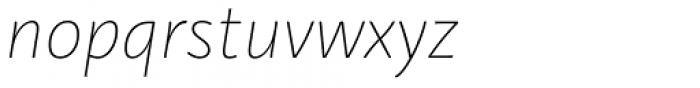 Kardinal Extra LIght Italic Font LOWERCASE