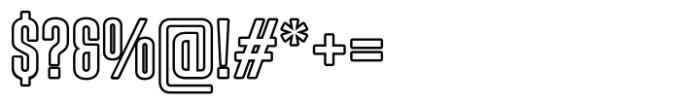 Karepe FX Medium Outline Font OTHER CHARS