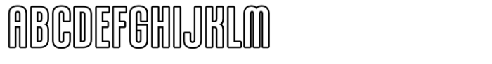 Karepe FX Medium Outline Font UPPERCASE