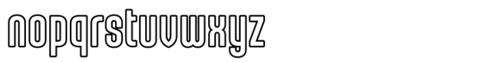Karepe FX Medium Outline Font LOWERCASE