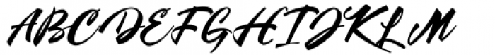 Karephia Script Font UPPERCASE