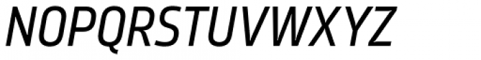 Karibu Condensed Regular Italic Font UPPERCASE