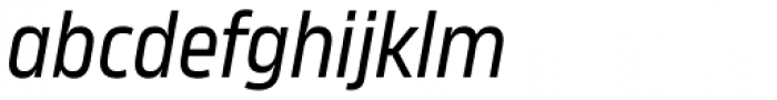 Karibu Condensed Regular Italic Font LOWERCASE