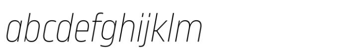 Karibu Condensed Thin Italic FONT