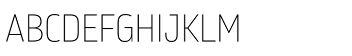 Karibu Condensed Thin Font UPPERCASE