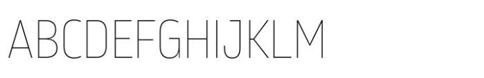 Karibu Condensed Ultra Thin Font UPPERCASE