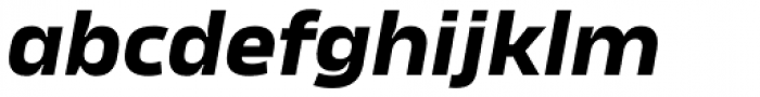 Karibu Expanded Bold Italic Font LOWERCASE